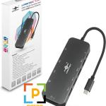 Vantec Link USB C Multi-Function Hub with 2xHDMI 4K, VGA, Gigabit, SD, MicroSD, 2xUSB 3.1, 2xUSB 2.0, PD 100W, USB C (CB-CU302MDSH)